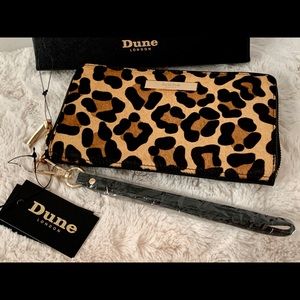 Dune London Animal Print Calf hair wallet